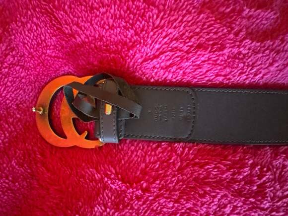 Gucci GG Marmont Belt in GG Supreme Canvas with Double G Buckle - Picture 4 of 6